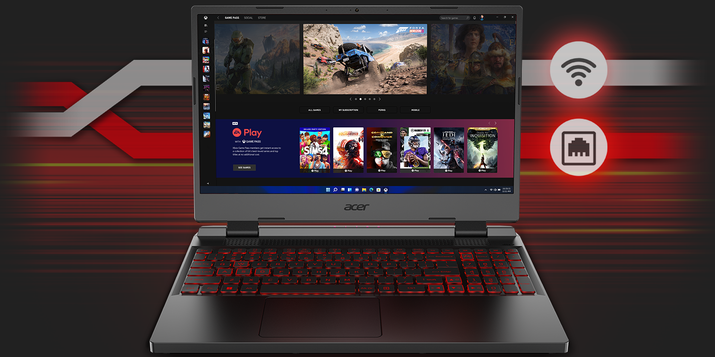 Acer Nitro 5 AMD Ryzen 5 6600H 15.6" 8GB 512GB Nvidia RTX3050Ti DOS 6